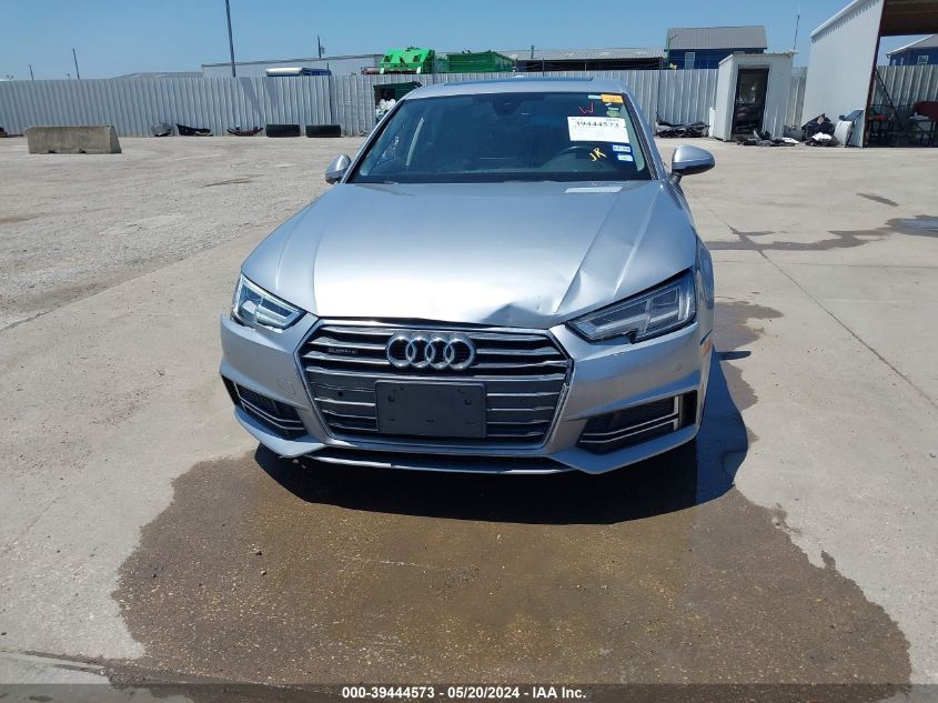 2018 Audi A4 2.0T Premium/2.0T Tech Premium VIN: WAUENAF41JA110118 Lot: 39444573