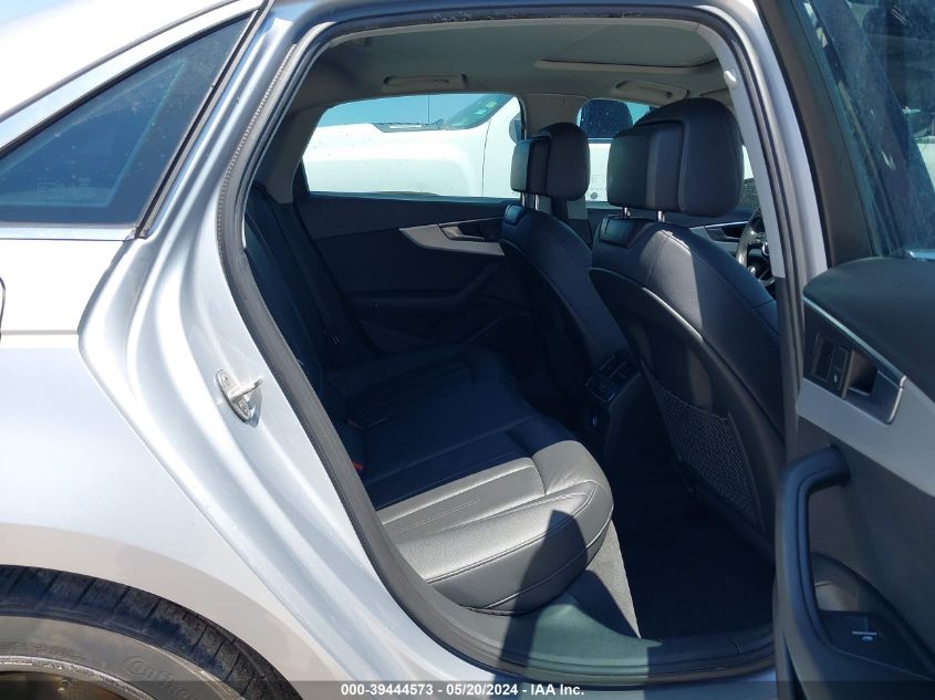 2018 Audi A4 2.0T Premium/2.0T Tech Premium VIN: WAUENAF41JA110118 Lot: 39444573