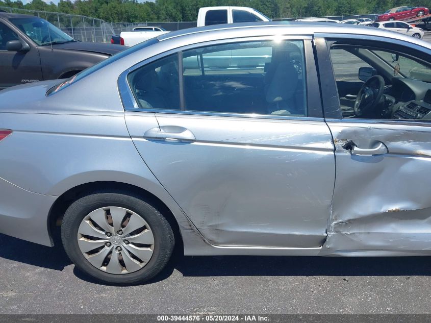 2010 Honda Accord 2.4 Lx VIN: 1HGCP2F31AA122952 Lot: 39444576