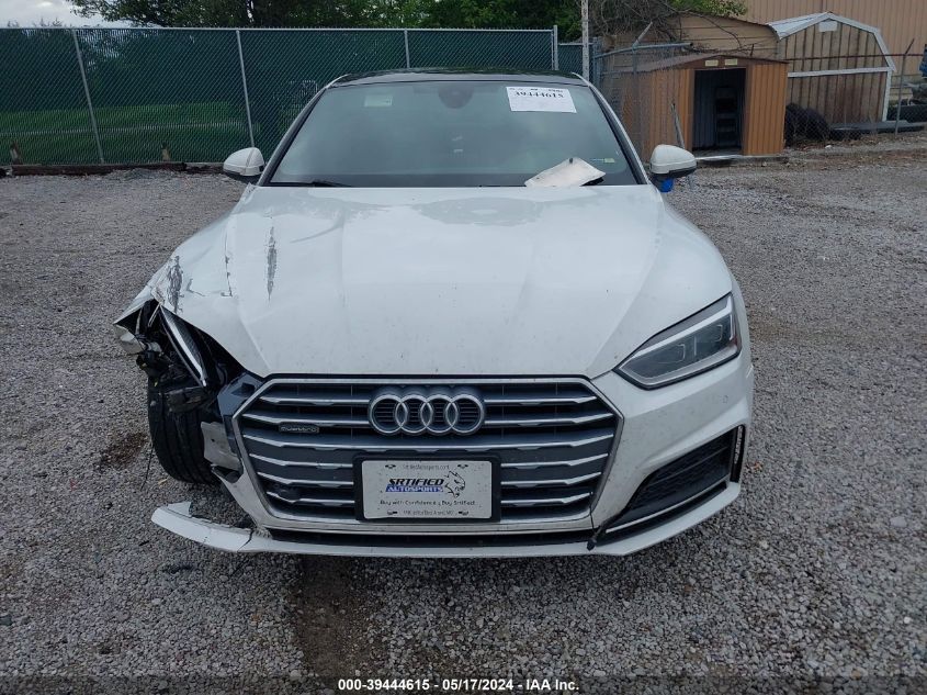 2018 Audi A5 2.0T Premium VIN: WAUTNAF50JA001679 Lot: 39444615
