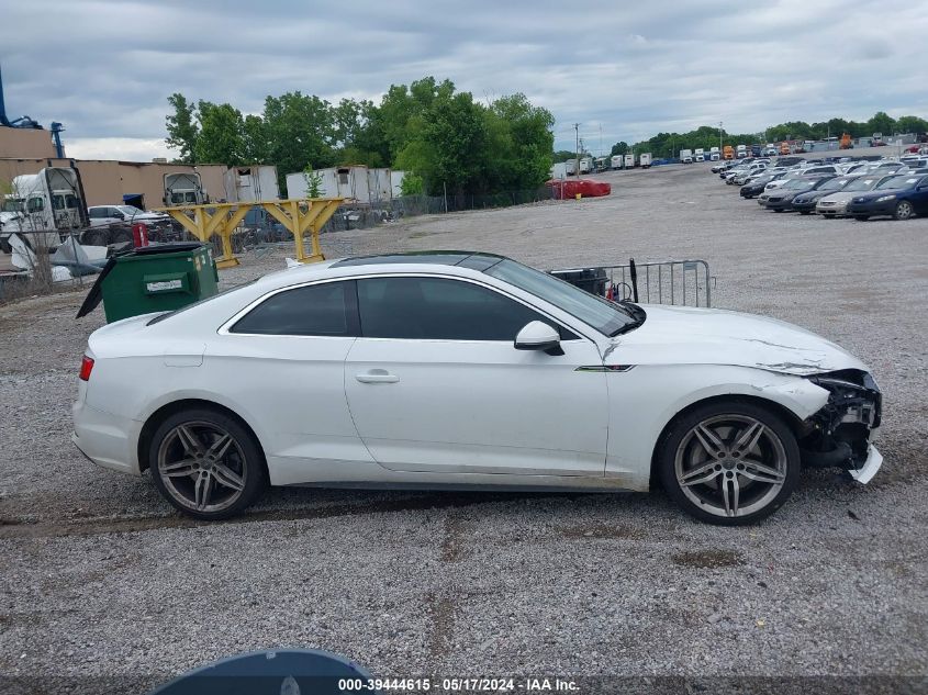2018 Audi A5 2.0T Premium VIN: WAUTNAF50JA001679 Lot: 39444615