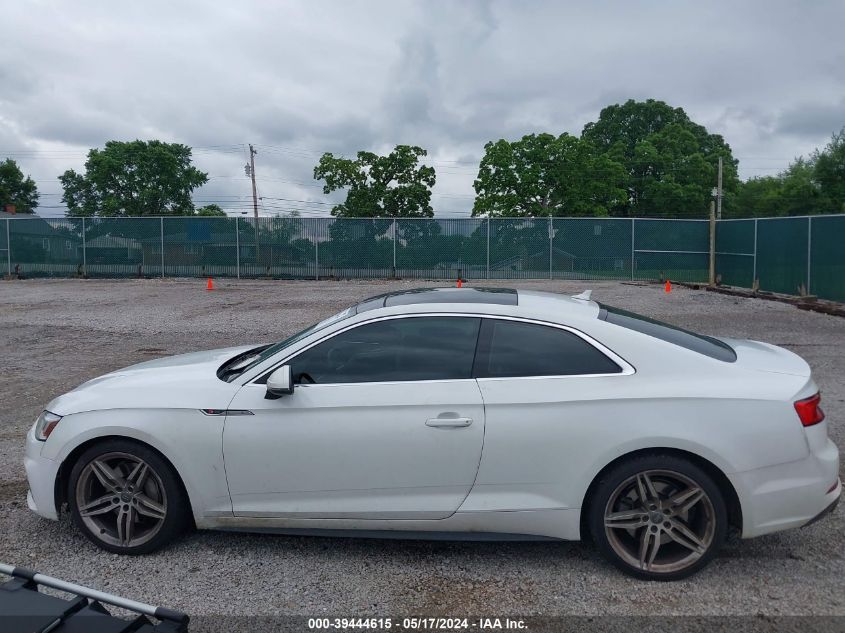 2018 Audi A5 2.0T Premium VIN: WAUTNAF50JA001679 Lot: 39444615