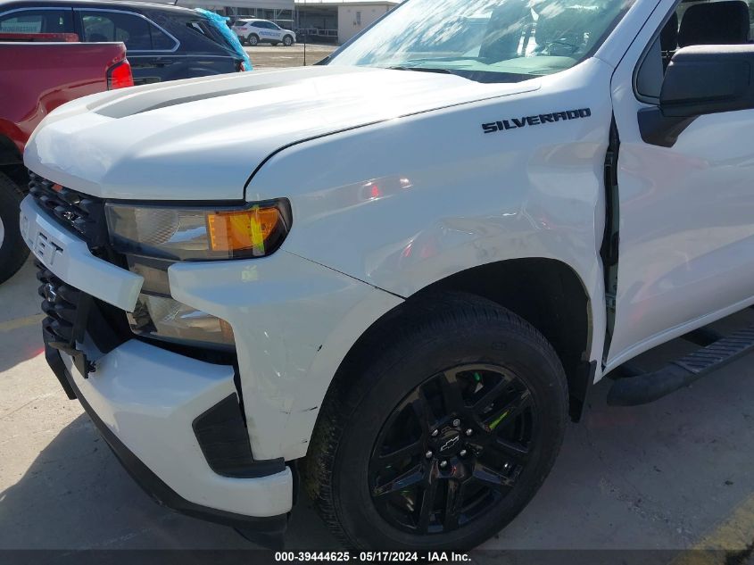 2021 Chevrolet Silverado 1500 2Wd Short Bed Custom VIN: 1GCPWBEK0MZ431328 Lot: 39444625