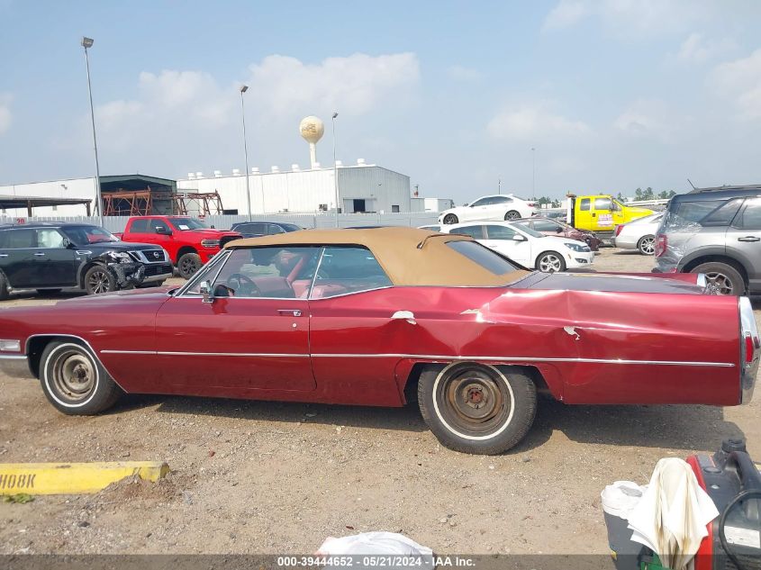 1968 Cadillac Deville VIN: 000000000F8156270 Lot: 39444652