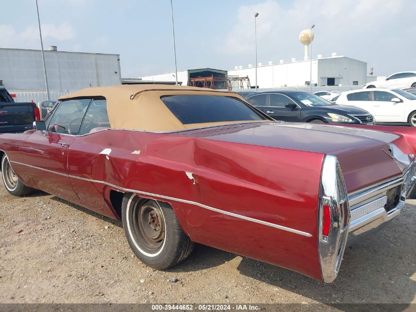 1968 Cadillac Deville VIN: 000000000F8156270 Lot: 39444652