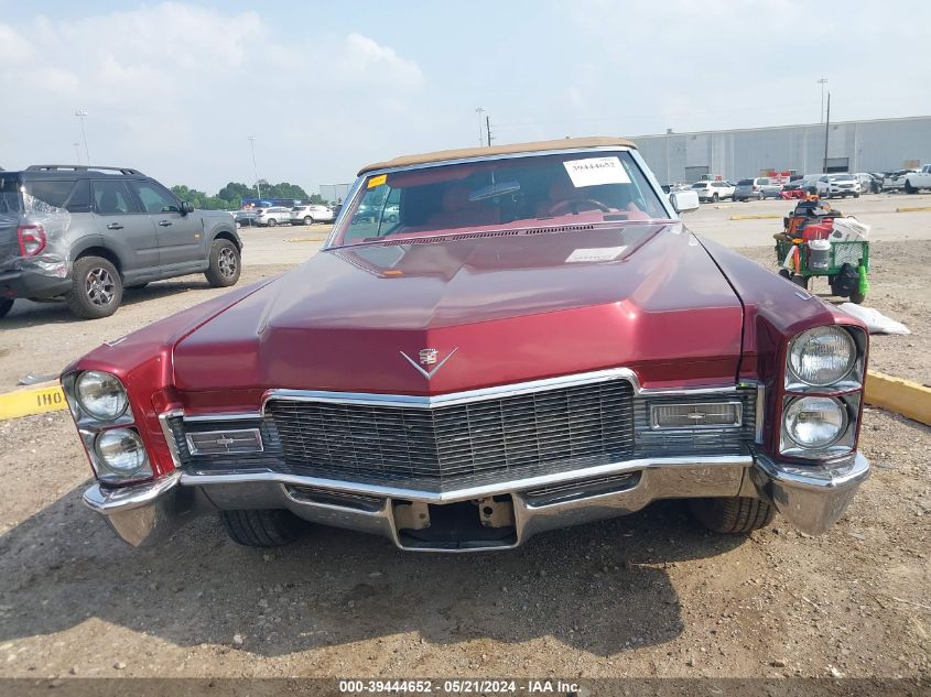 1968 Cadillac Deville VIN: 000000000F8156270 Lot: 39444652