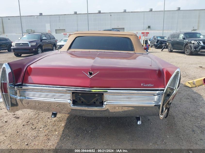 1968 Cadillac Deville VIN: 000000000F8156270 Lot: 39444652