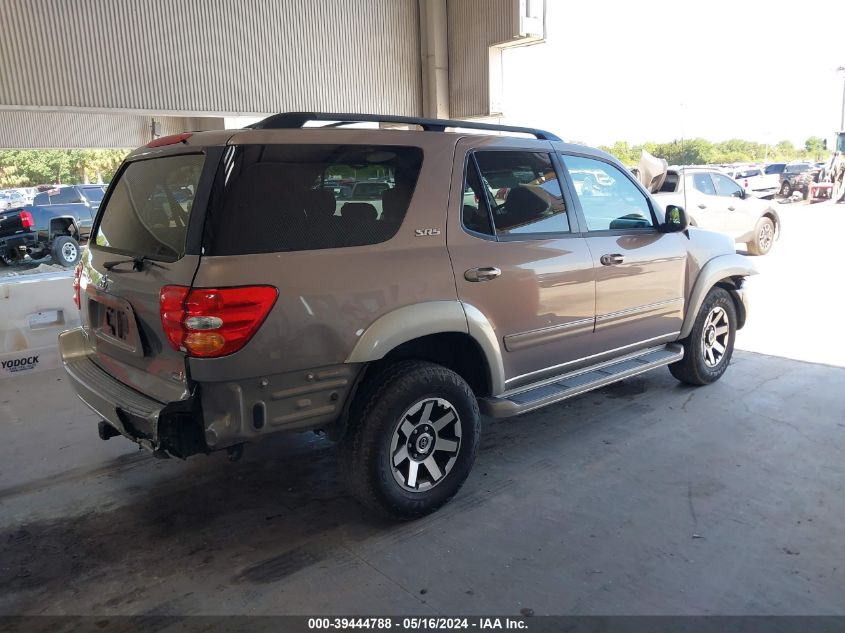 2002 Toyota Sequoia Sr5 V8 VIN: 5TDZT34A02S073436 Lot: 39444788