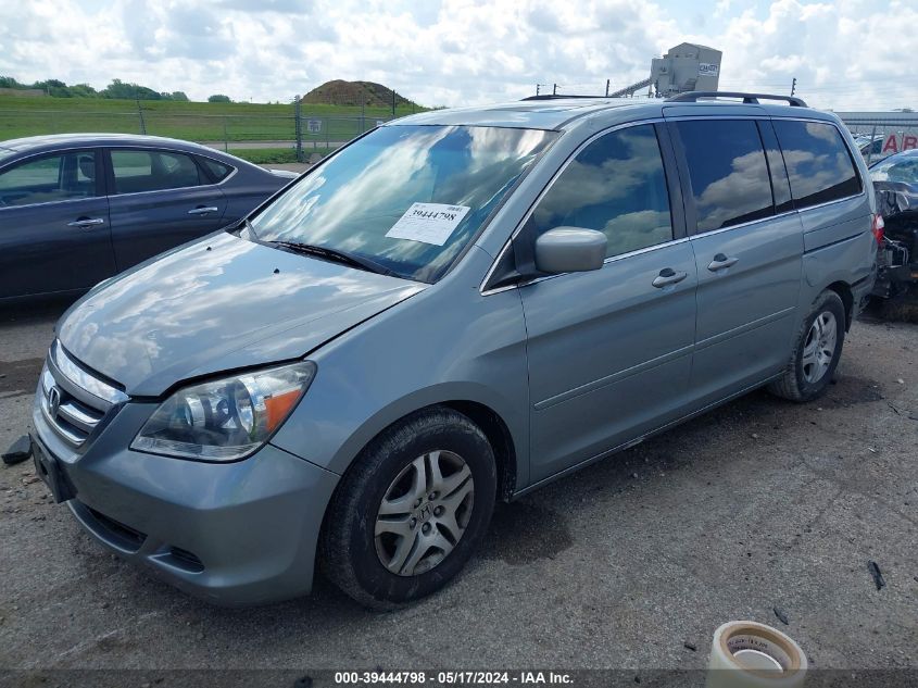 2007 Honda Odyssey Ex-L VIN: 5FNRL38767B048650 Lot: 39444798