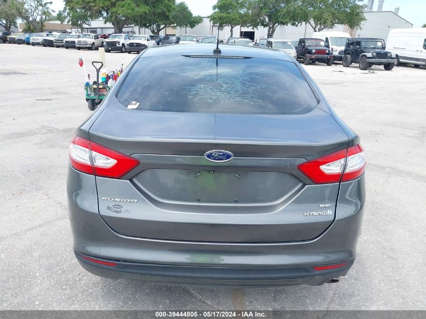 2015 Ford Fusion Hybrid Se VIN: 3FA6P0LU4FR190095 Lot: 39444805