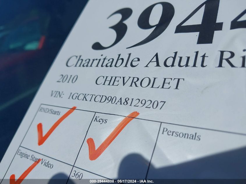 2010 Chevrolet Colorado Lt VIN: 1GCKTCD90A8129207 Lot: 39444808