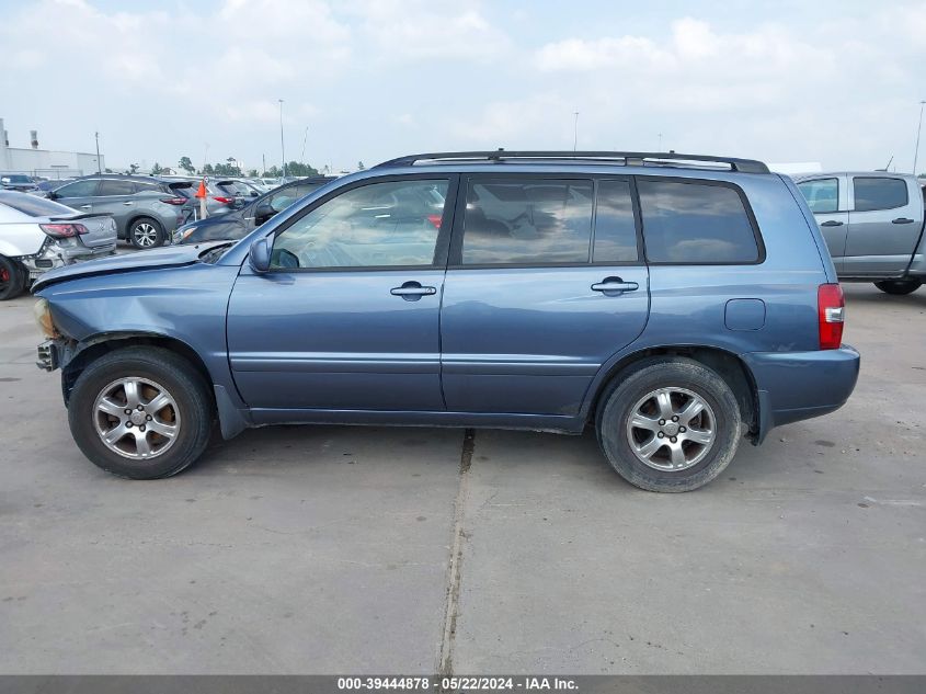 2005 Toyota Highlander V6 VIN: JTEDP21A350054069 Lot: 39444878