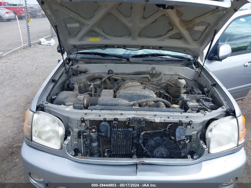 2001 Toyota Sequoia Limited V8 VIN: 5TDBT48A61S034642 Lot: 39444903