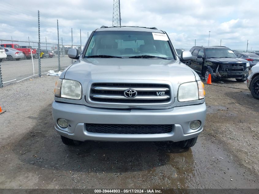 2001 Toyota Sequoia Limited V8 VIN: 5TDBT48A61S034642 Lot: 39444903