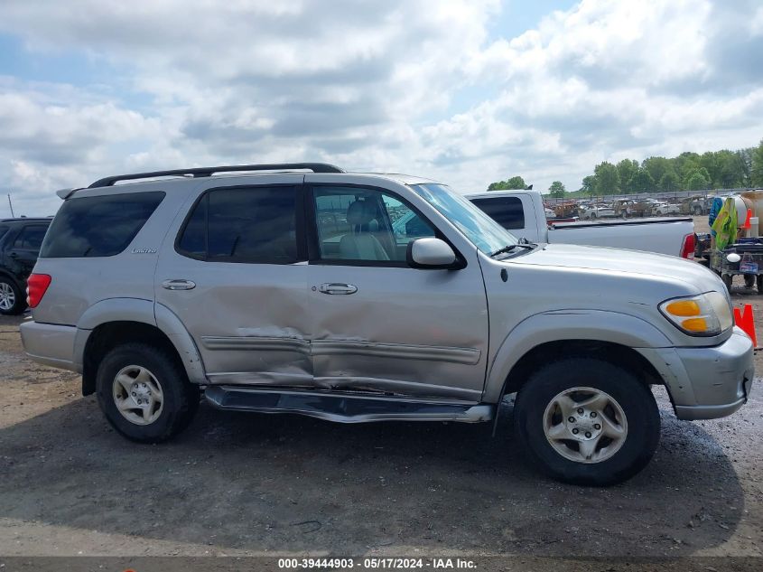 2001 Toyota Sequoia Limited V8 VIN: 5TDBT48A61S034642 Lot: 39444903