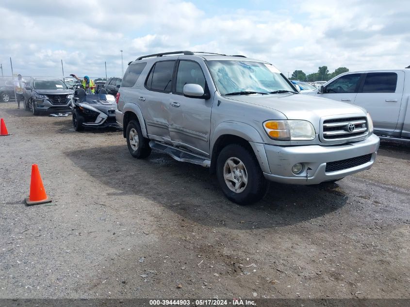 2001 Toyota Sequoia Limited V8 VIN: 5TDBT48A61S034642 Lot: 39444903