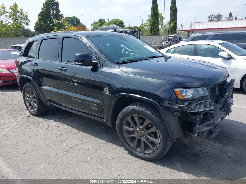 2016 Jeep Grand Cherokee Limited 75Th Anniversary VIN: 1C4RJEBG5GC500823 Lot: 39444917