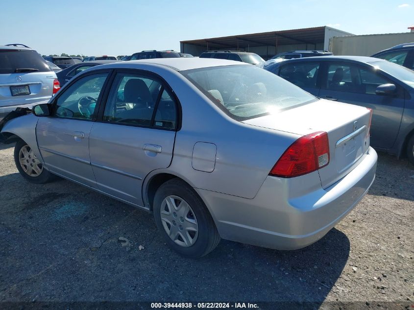 2003 Honda Civic Lx VIN: 1HGES165X3L020835 Lot: 39444938