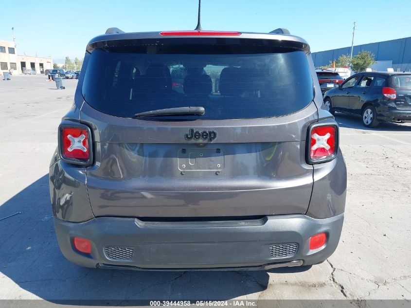 2017 Jeep Renegade Altitude Fwd VIN: ZACCJABB7HPF16165 Lot: 39444958