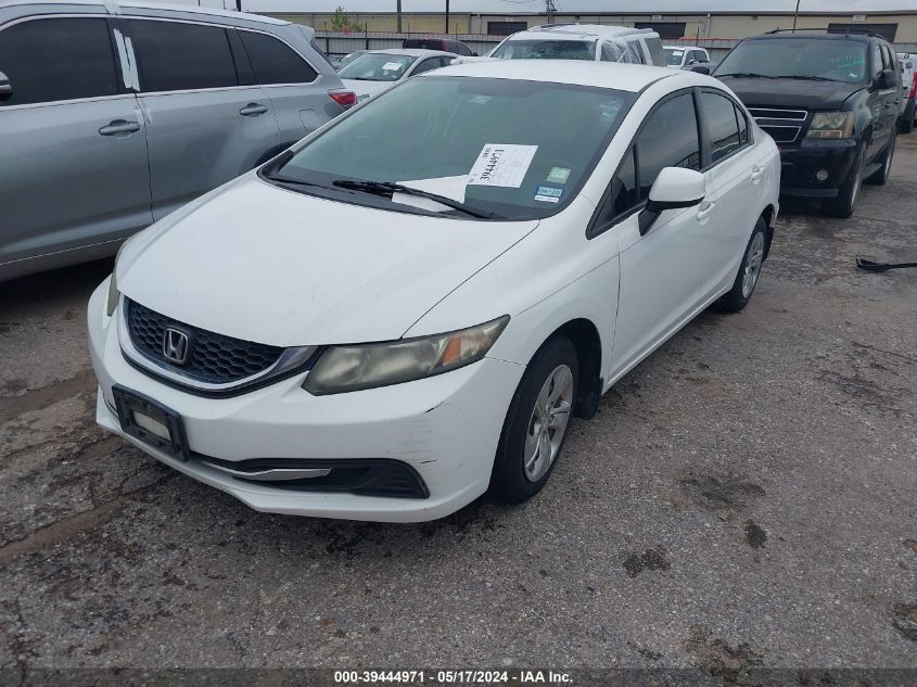 2013 Honda Civic Sdn Lx VIN: 2HGFB2F57DH548003 Lot: 39444971