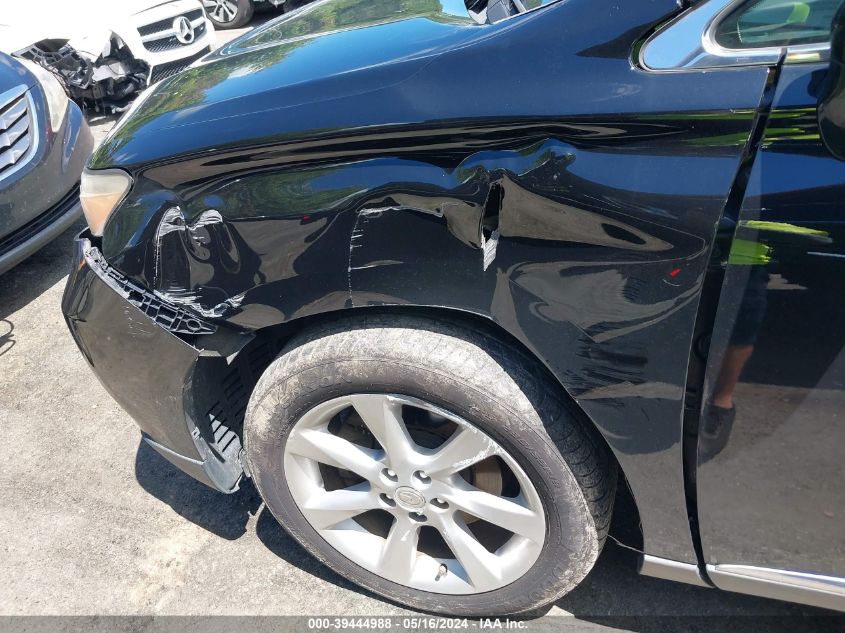 2010 Lexus Rx 350 VIN: 2T2BK1BA8AC052087 Lot: 39444988