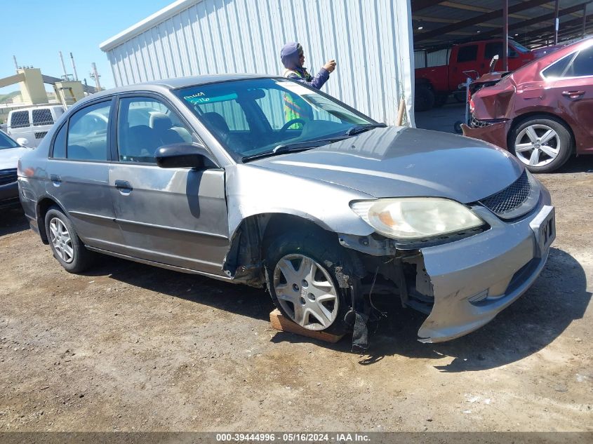 2005 Honda Civic Vp VIN: 1HGES16325L025951 Lot: 39444996