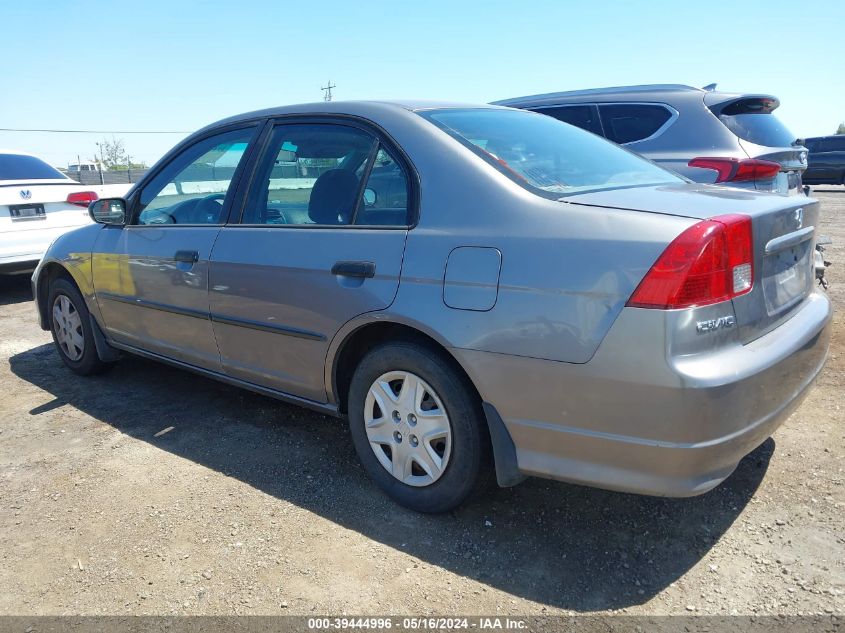 2005 Honda Civic Vp VIN: 1HGES16325L025951 Lot: 39444996