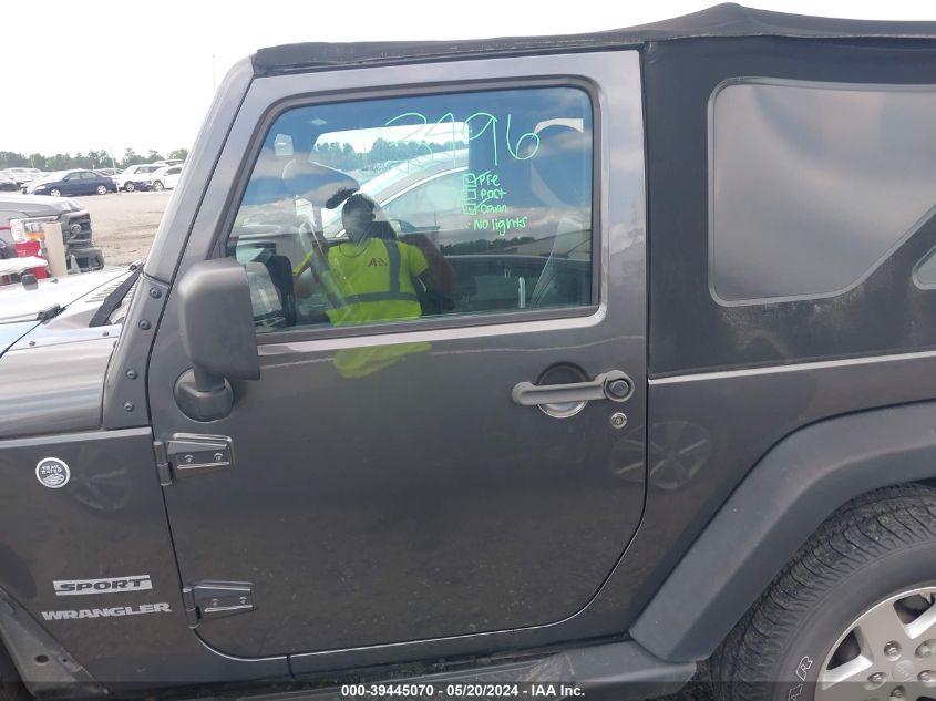 2016 Jeep Wrangler Sport VIN: 1C4AJWAG5GL314011 Lot: 39445070