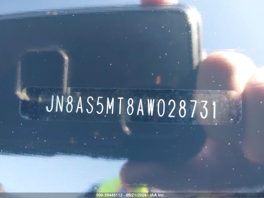 2010 Nissan Rogue S VIN: JN8AS5MT8AW028731 Lot: 39445112