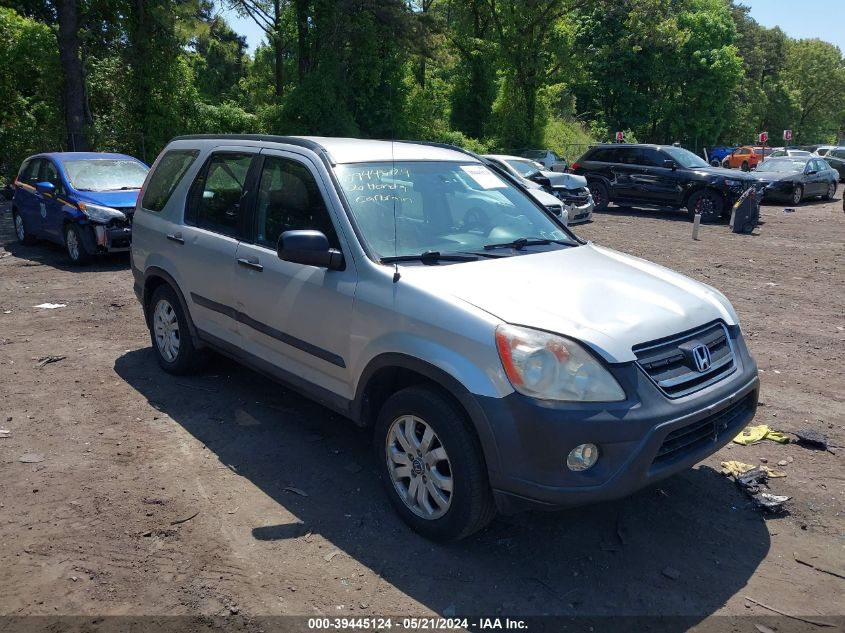 2006 Honda Cr-V Lx VIN: SHSRD68526U406234 Lot: 39445124