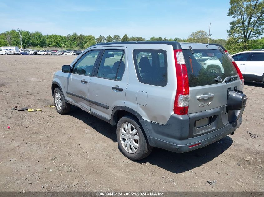 2006 Honda Cr-V Lx VIN: SHSRD68526U406234 Lot: 39445124