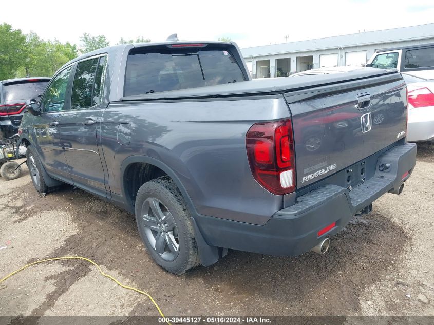 2022 Honda Ridgeline Rtl VIN: 5FPYK3F53NB026058 Lot: 39445127