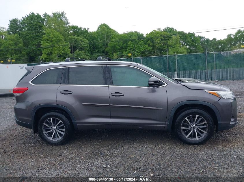 2017 Toyota Highlander Xle VIN: 5TDJZRFH5HS415593 Lot: 39445130