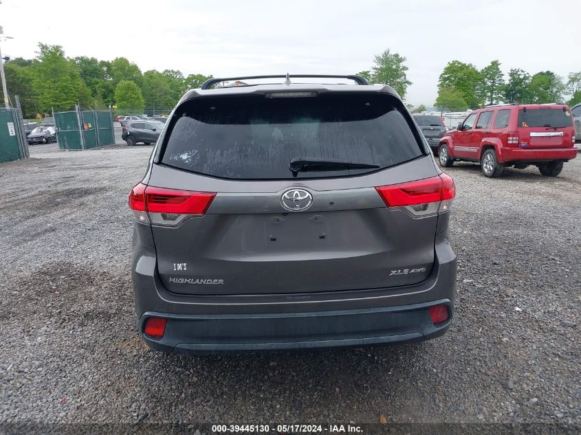 2017 Toyota Highlander Xle VIN: 5TDJZRFH5HS415593 Lot: 39445130