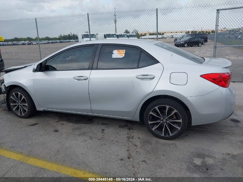 2017 Toyota Corolla Se VIN: 5YFBURHE4HP607697 Lot: 39445149