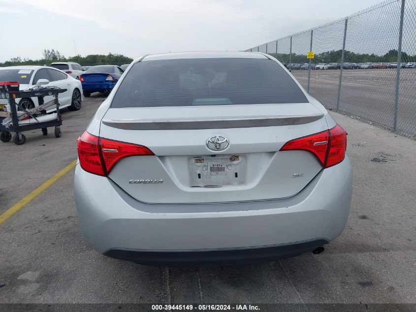 2017 Toyota Corolla Se VIN: 5YFBURHE4HP607697 Lot: 39445149