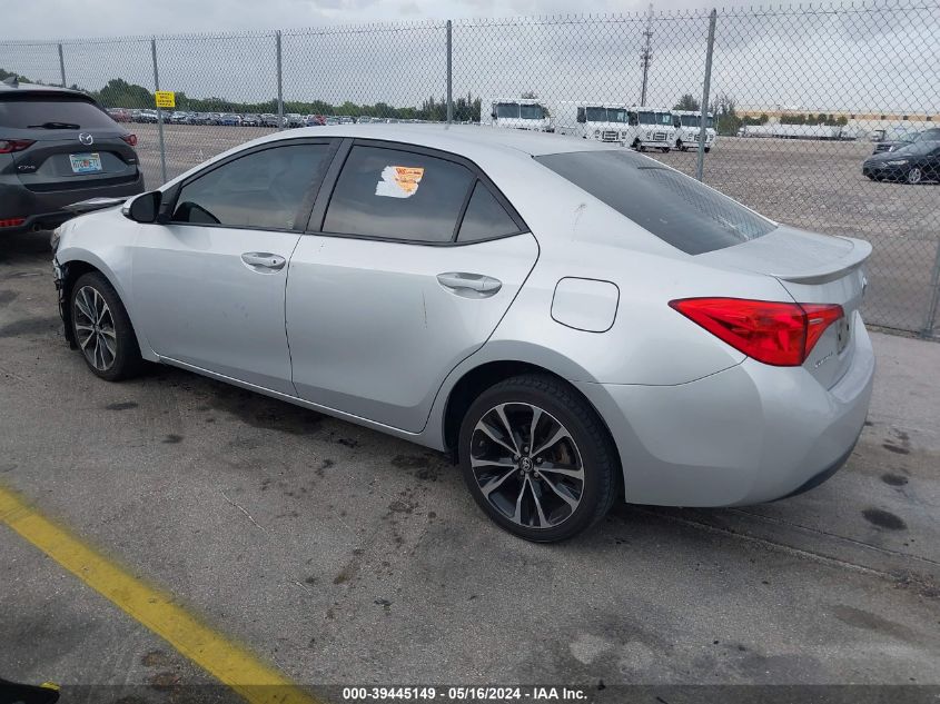 2017 Toyota Corolla Se VIN: 5YFBURHE4HP607697 Lot: 39445149