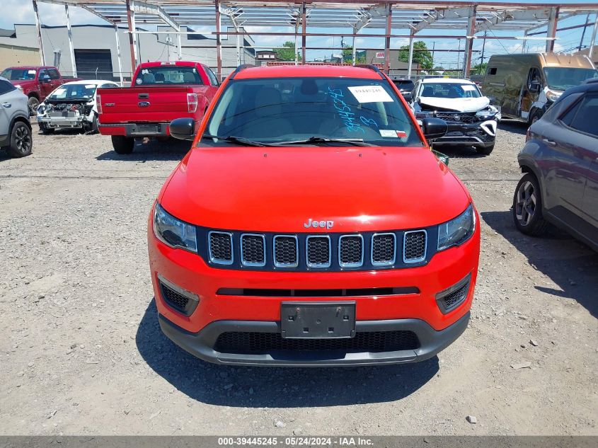 2018 Jeep Compass Sport 4X4 VIN: 3C4NJDAB3JT127100 Lot: 39445245
