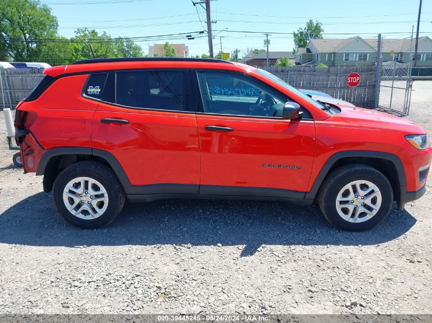 2018 Jeep Compass Sport 4X4 VIN: 3C4NJDAB3JT127100 Lot: 39445245