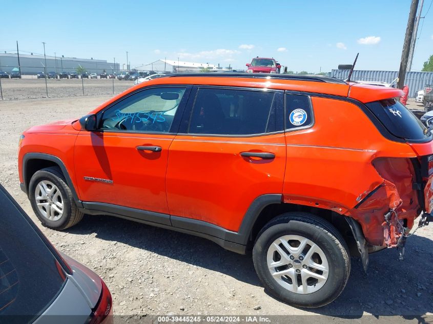 2018 Jeep Compass Sport 4X4 VIN: 3C4NJDAB3JT127100 Lot: 39445245