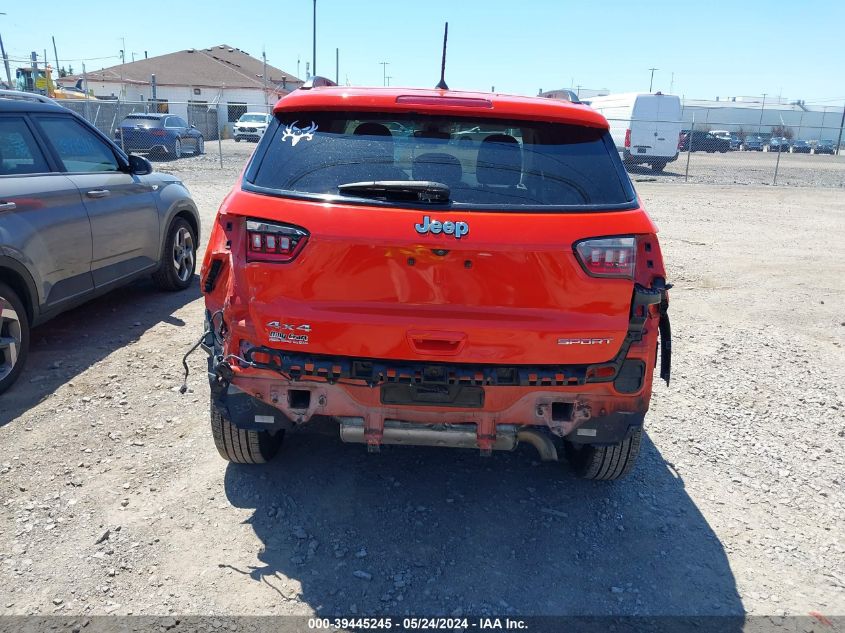 2018 Jeep Compass Sport 4X4 VIN: 3C4NJDAB3JT127100 Lot: 39445245