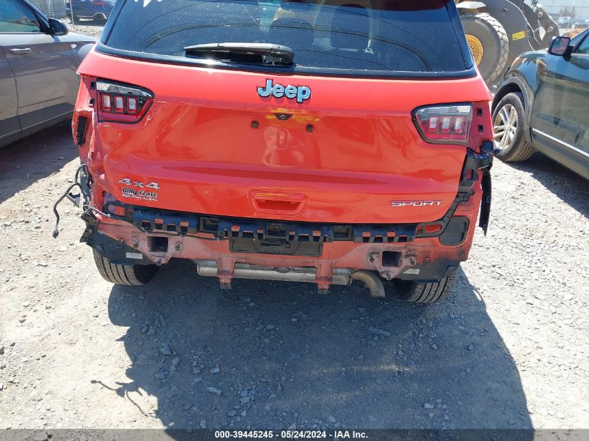 2018 Jeep Compass Sport 4X4 VIN: 3C4NJDAB3JT127100 Lot: 39445245