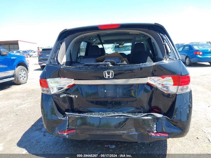 2014 Honda Odyssey Ex-L VIN: 5FNRL5H66EB024154 Lot: 39445267