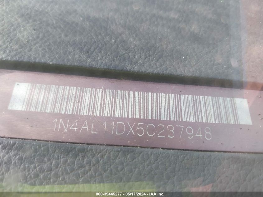 2005 Nissan Altima 2.5 S VIN: 1N4AL11DX5C237948 Lot: 39445277