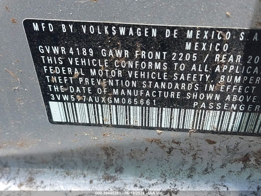 2016 VOLKSWAGEN GOLF GTI S 4-DOOR - 3VW5T7AUXGM065661