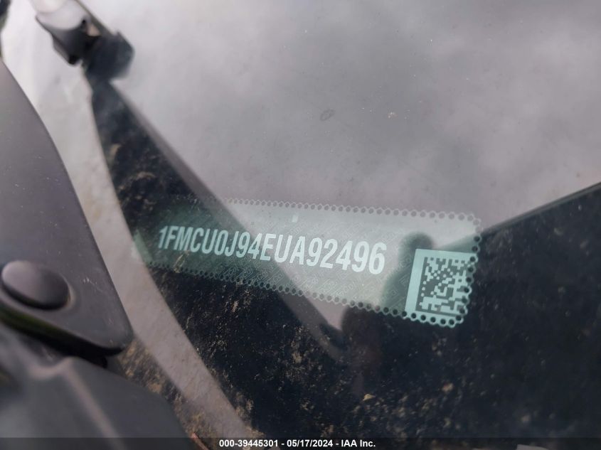 2014 Ford Escape Titanium VIN: 1FMCU0J94EUA92496 Lot: 39445301