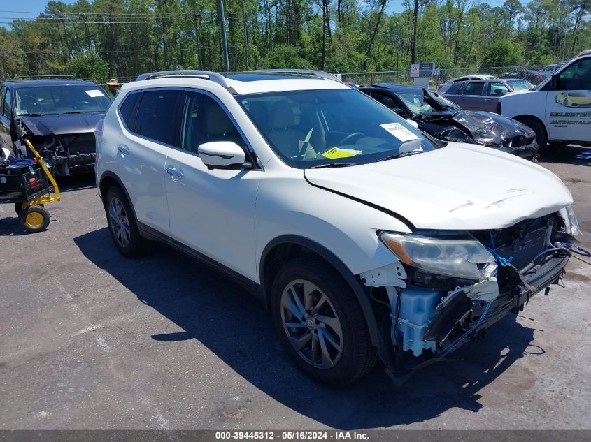 2016 Nissan Rogue Sl VIN: 5N1AT2MV5GC756599 Lot: 39445312