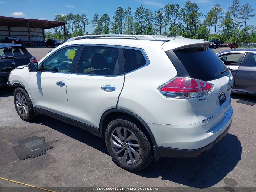 2016 Nissan Rogue Sl VIN: 5N1AT2MV5GC756599 Lot: 39445312