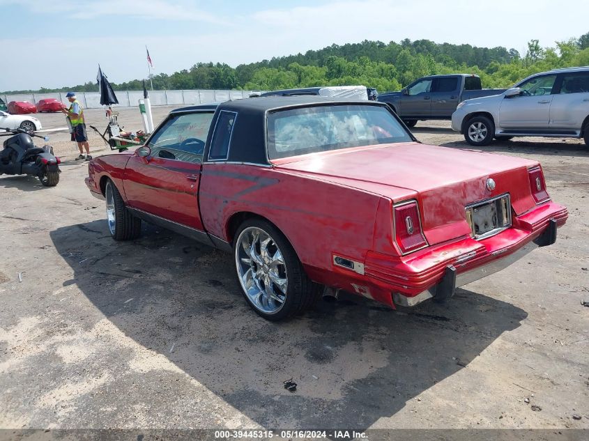 1985 Pontiac Grand Prix VIN: 2G2GJ37A9F2277902 Lot: 39445315