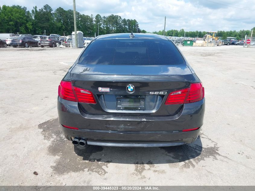 2012 BMW 528I xDrive VIN: WBAXH5C57CDW06563 Lot: 39445323